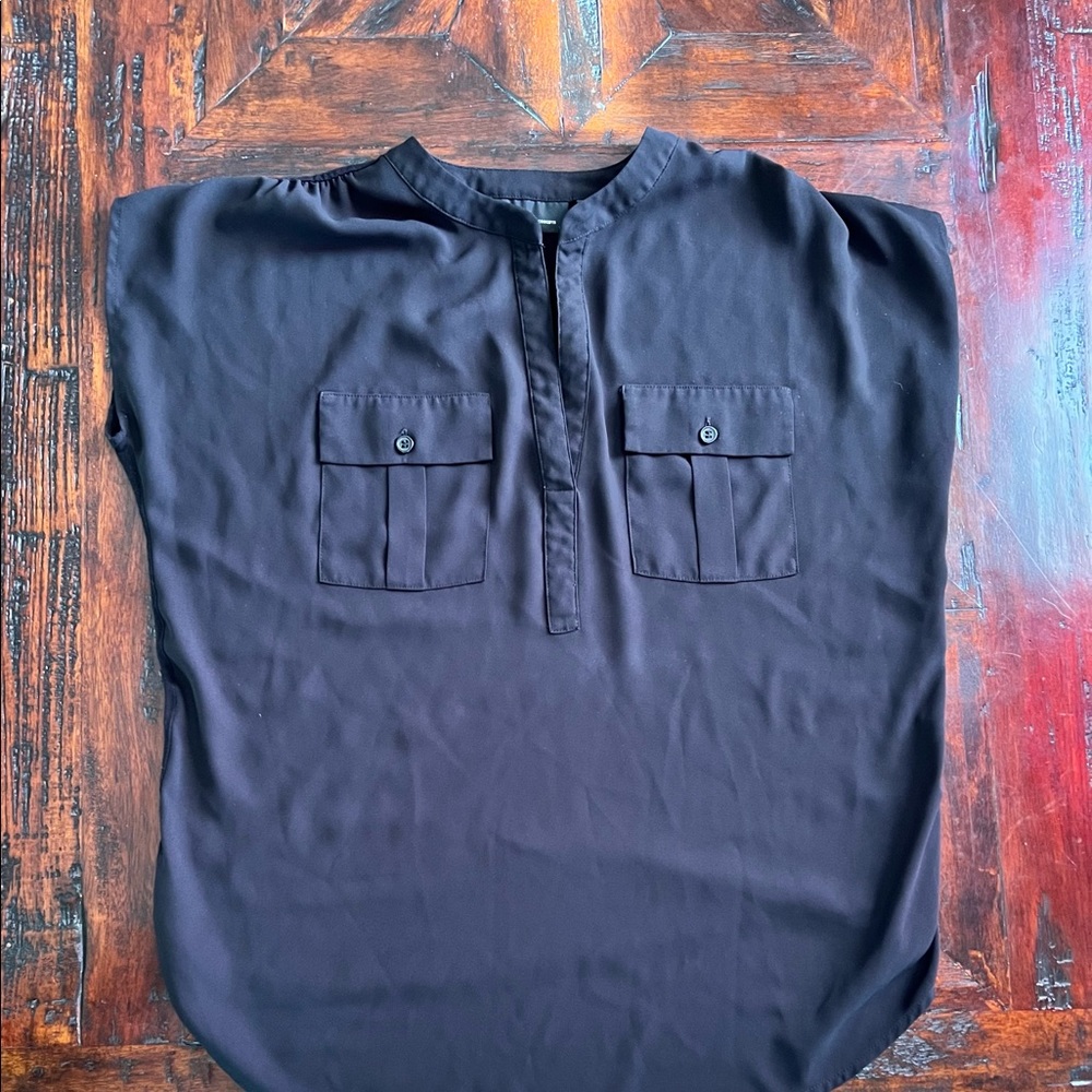 Comfortable Black Capped sleeve blouse